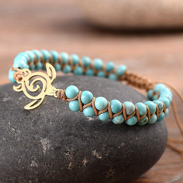 Surf Turtle Turquoise Bracelet-Your Soul Place
